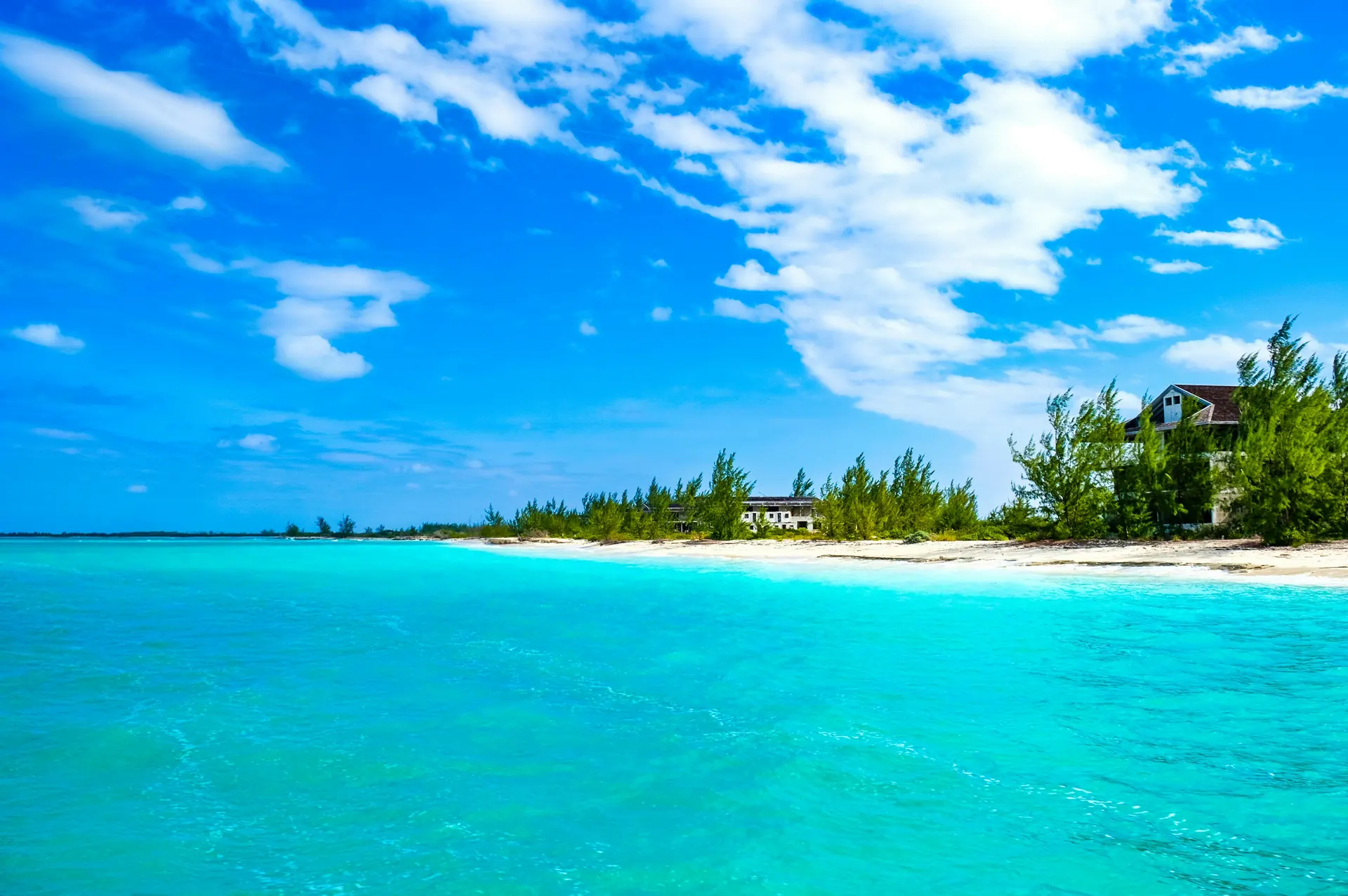 Mangora: costa caribeña, vista tropical hacia el mar